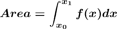 equation for area integral