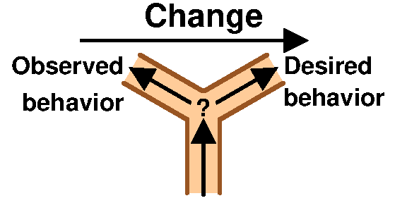 Obzerved and desired behavior